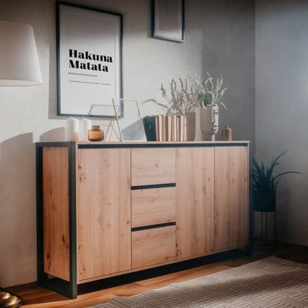 Madia Denver 3 160x40x88H quercia antracite