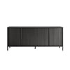 Madia Giugi 4 ante nero frassinato 206x40x86