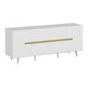 Madia Jose bianca 4 ante particolari oro 180x47x75h