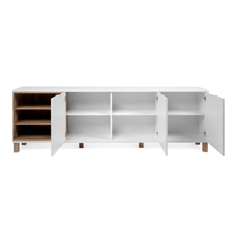 Madia Menorca 57A 3 ante bianco rovere 200x35x64,5