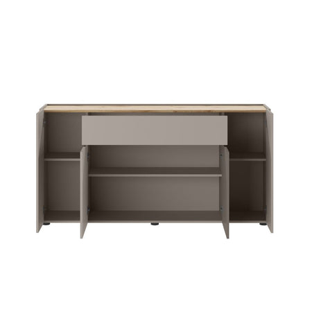 Madia Nordik 4 ante e 1 cassetto in colore congo e rovere wotan