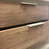 Madia Open 2 ante e 3 cassetti colore cashmere e noce mercure