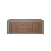 Madia Open 2 ante e 3 cassetti colore cashmere e noce mercure