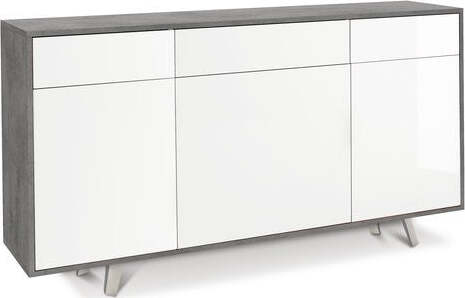 Madia-Sarmog-O7076CEBLK-PUSH-AND-GO-7076k-Cemento-e-Bianco-lucido