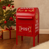 Cassetta postale per lettere colore rosso decorazione natalizia