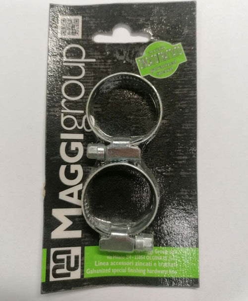 MAGGI---2-FASCETTE-STRINGITUBO-IN-ACCIAIO-ZINCATO-TRATTATO-20/32