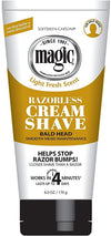 SOFTSHEEN-CARSON MAGIC RAZORLESS CREAM SHAVE BALD HEAD MAINTENANCE 170 G PER BARBA AND HEAD .