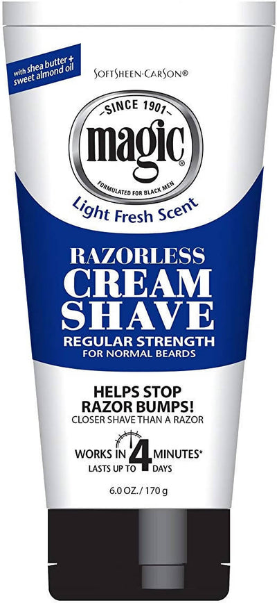 Magic Shaving Cream 170g Crema Uomo Depilatoria Con Burro Di Karitè E Olio Di Mandorle Dolci
