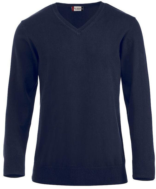 Maglia Aston Blu Colllo a V Maglioncino Misto Cotone Cameriere Reception Tempo Libero