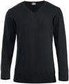 Maglia Aston Nero Colllo a V Maglioncino Misto Cotone Cameriere Reception Tempo Libero