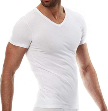 Maglia Da Uomo Intima Manica Corta Scollo A V Taglia 6/xl 100