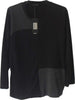 art. ma03868maglia girocollo da donna nera e grigia per signora elegante maglia donna a girocollo CLARA BARONI Maglieria donna L'Orchidea - Siderno, Commerciovirtuoso.it