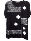 Maglia Donna Maniche Corte Maglietta Over Stampata Fantasia Made in Italy Top Estivo Girocollo Donna ART. 11879 maglia donna L'Orchidea - Siderno, Commerciovirtuoso.it
