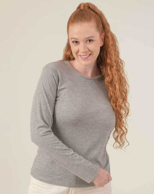 Maglia manica lunga regular lady 100% cotone - TSRLCMFLS