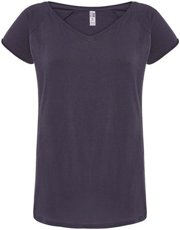 Maglia mezza manica donna scollo V 100% cotone - TSLSEA