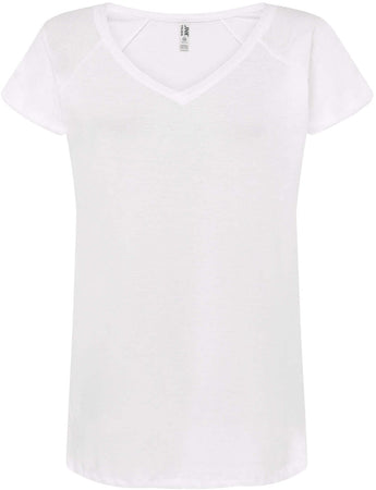 Maglia mezza manica donna scollo V 100% cotone - TSLSEA