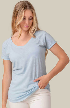 Maglia mezza manica donna urban slub 100% cotone - TSULSLB