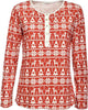Maglia Pigiama Donna Verdissima Maglia Girocllo E Maniche Lunghe Rossa Fantasia Scollo Rotondo Con Bottoni Maglia Pigiama in Tessuto 100% Cotone Moda/Donna/Abbigliamento/Abbigliamento da notte lingerie e intimo/Pigiami e camicie da notte/Maglie pigiama You Store - Messina, Commerciovirtuoso.it