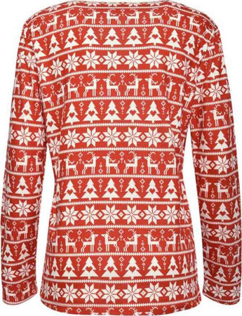 Maglia Pigiama Donna Verdissima Maglia Girocllo E Maniche Lunghe Rossa Fantasia Scollo Rotondo Con Bottoni Maglia Pigiama in Tessuto 100% Cotone Moda/Donna/Abbigliamento/Abbigliamento da notte lingerie e intimo/Pigiami e camicie da notte/Maglie pigiama You Store - Messina, Commerciovirtuoso.it