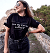 T-shirt Siciliana Unisex Nera Ma cu l'avìa a diri
