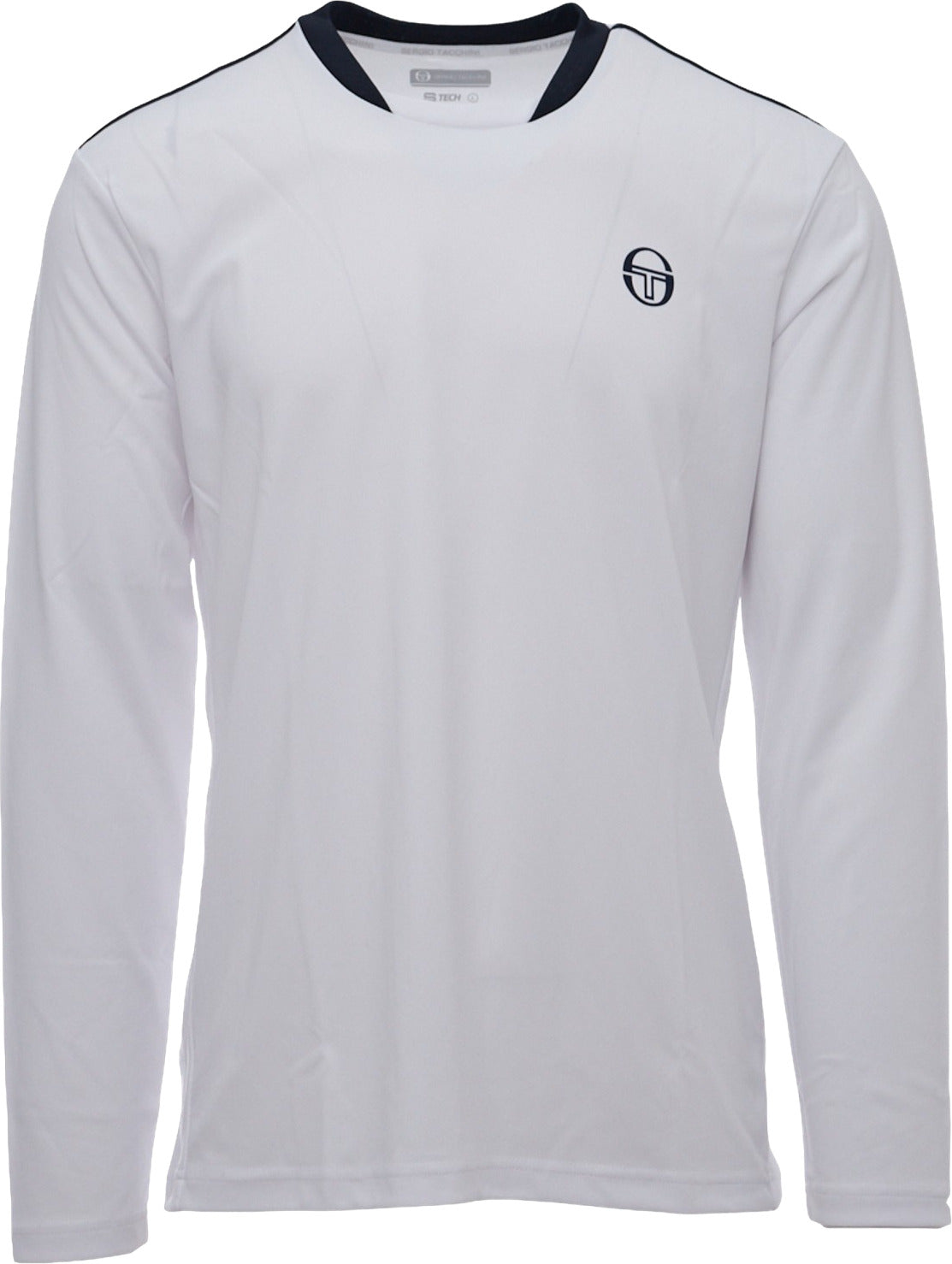 Maglia Uomo Da Tennis Sergio Tacchini Maglia Bianca Maniche Lunghe Scollo Rotondo commercioVirtuoso