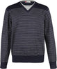 Maglia uomo girocollo Aqv acquaviva a righe blu grigio art. av 200 maglia girocollo L'Orchidea - Siderno, Commerciovirtuoso.it