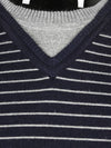 Maglia uomo girocollo Aqv acquaviva a righe blu grigio art. av 200 maglia girocollo L'Orchidea - Siderno, Commerciovirtuoso.it