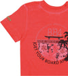 Maglietta Bambino Rossa 100% Cotone Mezze Maniche Estiva Stampata Maglia Maniche Corte Girocollo Bimbo Red Estate casual t-shirt bambino/ragazzo Piccole Canaglie - Tropea, Commerciovirtuoso.it