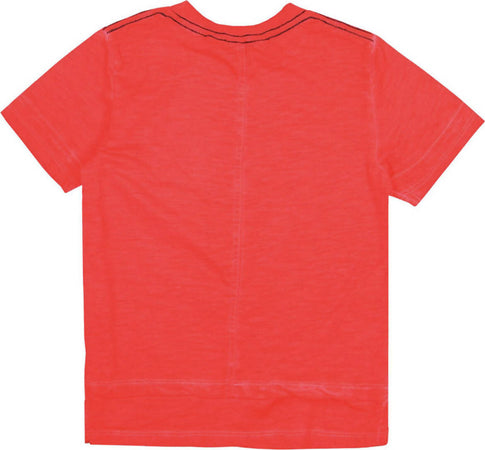 Maglietta Bambino Rossa 100% Cotone Mezze Maniche Estiva Stampata