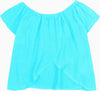 Maglietta Bimba in Cotone Azzurra Top Bambina Estivo in Cotone Scollo a Barchetta Maglia Azzurro Chiaro Bimba camicia bambina/ragazza Piccole Canaglie - Tropea, Commerciovirtuoso.it