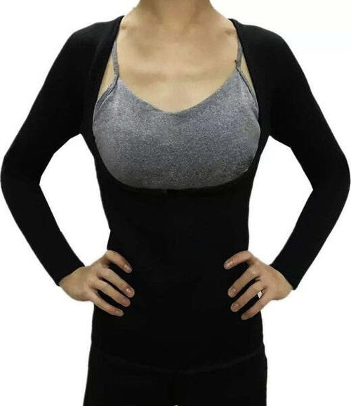 Maglietta-Modellante-Nero-Shapers-Sostegno-Seno-Braccia-Spalle-Tg.-L/xl-Shaper