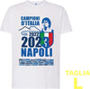 Maglietta Ssc Napoli Tshirt Bianca Con Stampa Campioni D'italia 2023 Calcio Sport e tempo libero/Fan Shop/Calcio/Abbigliamento/Maglie/Uomo Trade Shop italia - Napoli, Commerciovirtuoso.it