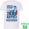 Maglietta Ssc Napoli Tshirt Bianca Con Stampa Campioni D'italia 2023 Calcio Sport e tempo libero/Fan Shop/Calcio/Abbigliamento/Maglie/Uomo Trade Shop italia - Napoli, Commerciovirtuoso.it