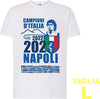 Maglietta Ssc Napoli Tshirt Bianca Con Stampa Campioni D'italia 2023 Calcio Sport e tempo libero/Fan Shop/Calcio/Abbigliamento/Maglie/Uomo Trade Shop italia - Napoli, Commerciovirtuoso.it