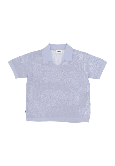OBEY Maglietta Donna W Briana Open Knit Shirt Hydrangea da donna