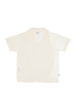 OBEY Maglietta Donna W Briana Open Knit Shirt Unbleached da donna