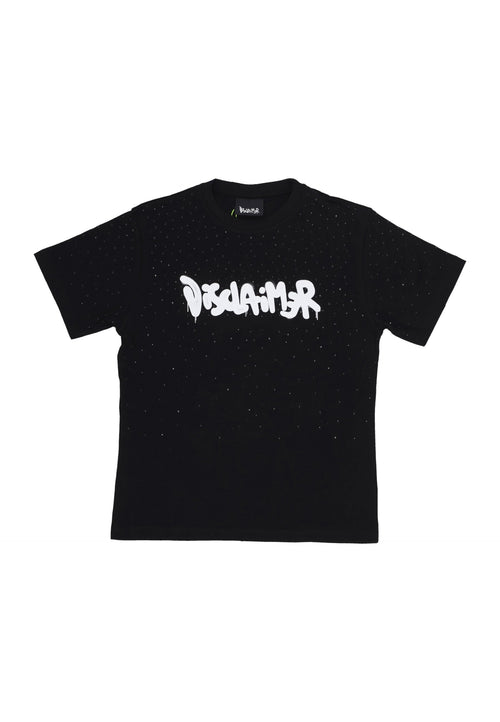DISCLAIMER Maglietta Donna W Strass Tee Black da donna