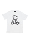 DISCLAIMER Maglietta Donna W Strass Tee White da donna