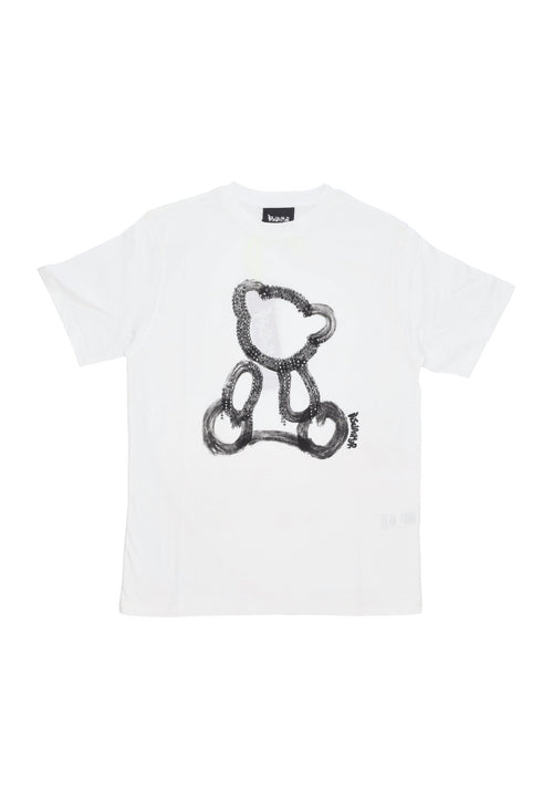 DISCLAIMER Maglietta Donna W Strass Tee White da donna