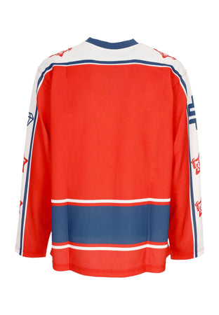 BILLIONAIRE BOYS CLUB Maglietta Manica Lunga Uomo Astro Star Hockey Top Red da uomo