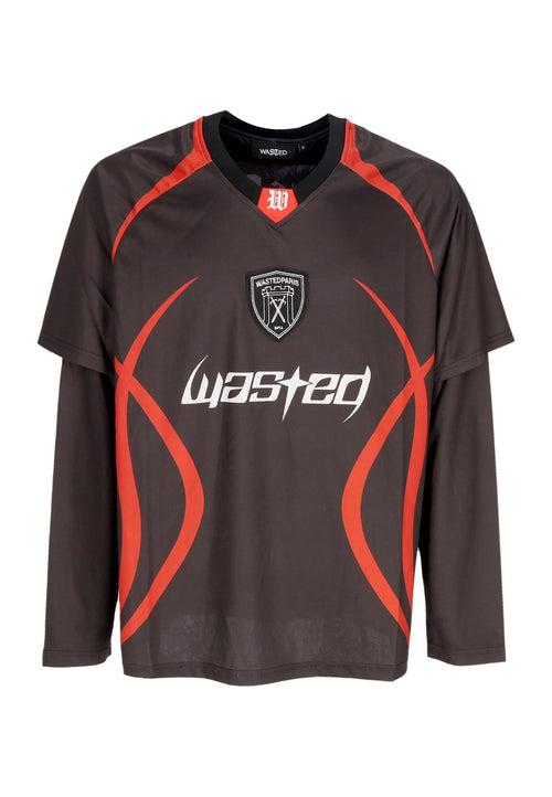 WASTED PARIS Maglietta Manica Lunga Uomo Blade Football Jersey Age Black da uomo