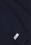 ARTE Maglietta Manica Lunga Uomo Crochet Knit Tee Navy da uomo