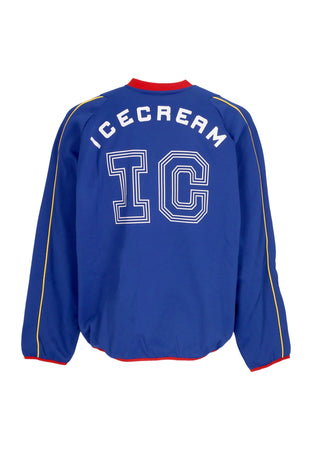 ICE CREAM Maglietta Manica Lunga Uomo Ic Football L/s Jersey Blue da uomo