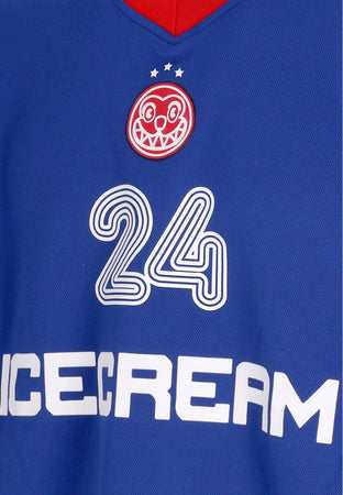 ICE CREAM Maglietta Manica Lunga Uomo Ic Football L/s Jersey Blue da uomo