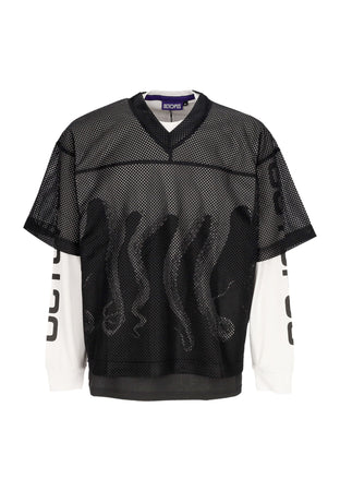 OCTOPUS Maglietta Manica Lunga Uomo Og Kicker Football L/s Tee Black da uomo