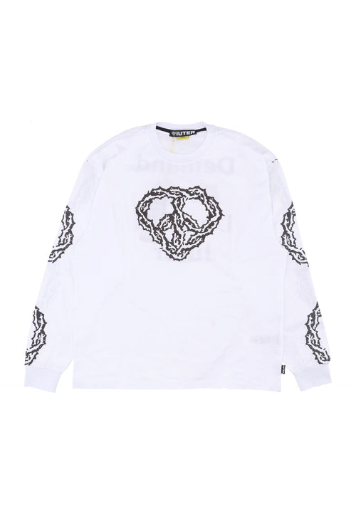IUTER Maglietta Manica Lunga Uomo Thorns L/s Tee White da uomo