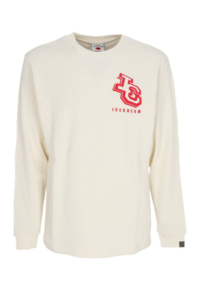 ICE CREAM Maglietta Manica Lunga Uomo Waffle L/s Tee Off White da uomo