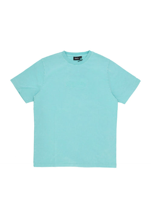 DOLLY NOIRE Maglietta Uomo Acid Wash Tee Turquoise da uomo