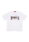 ACUPUNCTURE Maglietta Uomo Acu Rebels Tee White da uomo