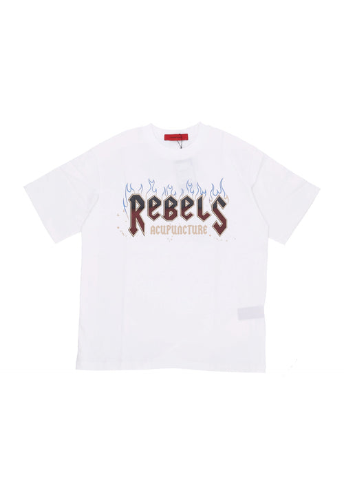 ACUPUNCTURE Maglietta Uomo Acu Rebels Tee White da uomo